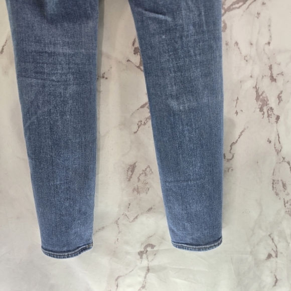 Good American Jeans Womens 2 26 Light Wash Denim High Rise Crop Ankle Skinny - Picture 8 of 11